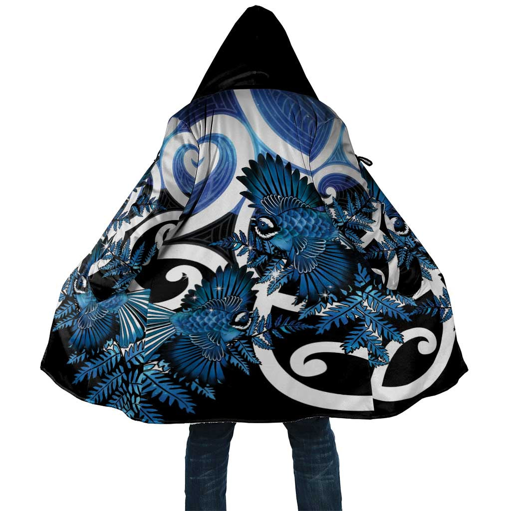 Piwakawaka New Zealand Matariki Cloak Maori New Year Silver Fern Blue Galaxy LT14 Unisex Blue - Polynesian Pride