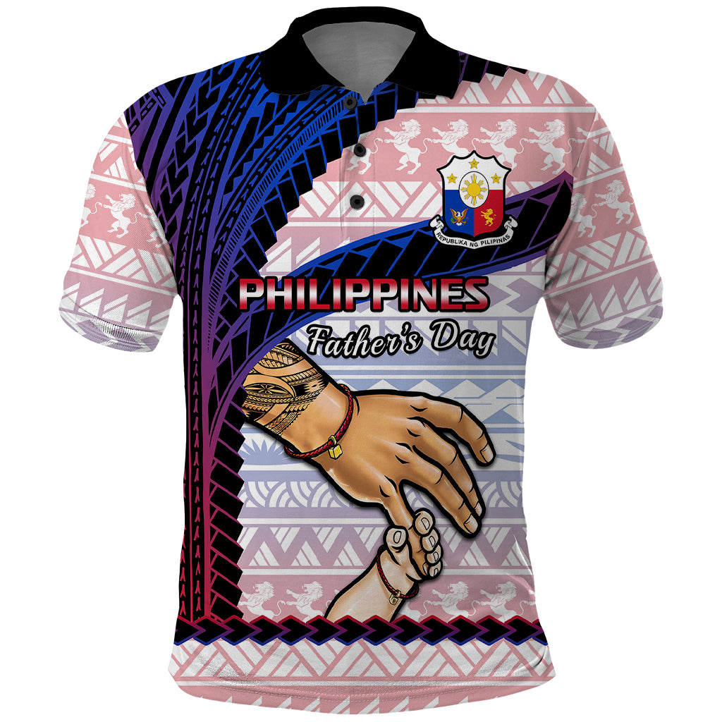 Polynesian Pride Father Day Philippines Polo Shirt Filipino Pattern Maligayang Araw ng Mga Ama LT14 Art - Polynesian Pride