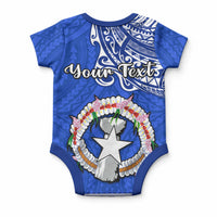 Personalised Father Day Northern Mariana Islands Baby Onesie CNMI I Love You Dad LT14 - Polynesian Pride