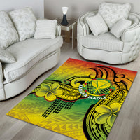 Hawaii Flag Day Area Rug Kanaka Maoli With Kakau Polynesian Pattern LT14 - Polynesian Pride
