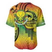 Hawaii Flag Day Baseball Jersey Kanaka Maoli With Kakau Polynesian Pattern LT14 - Polynesian Pride