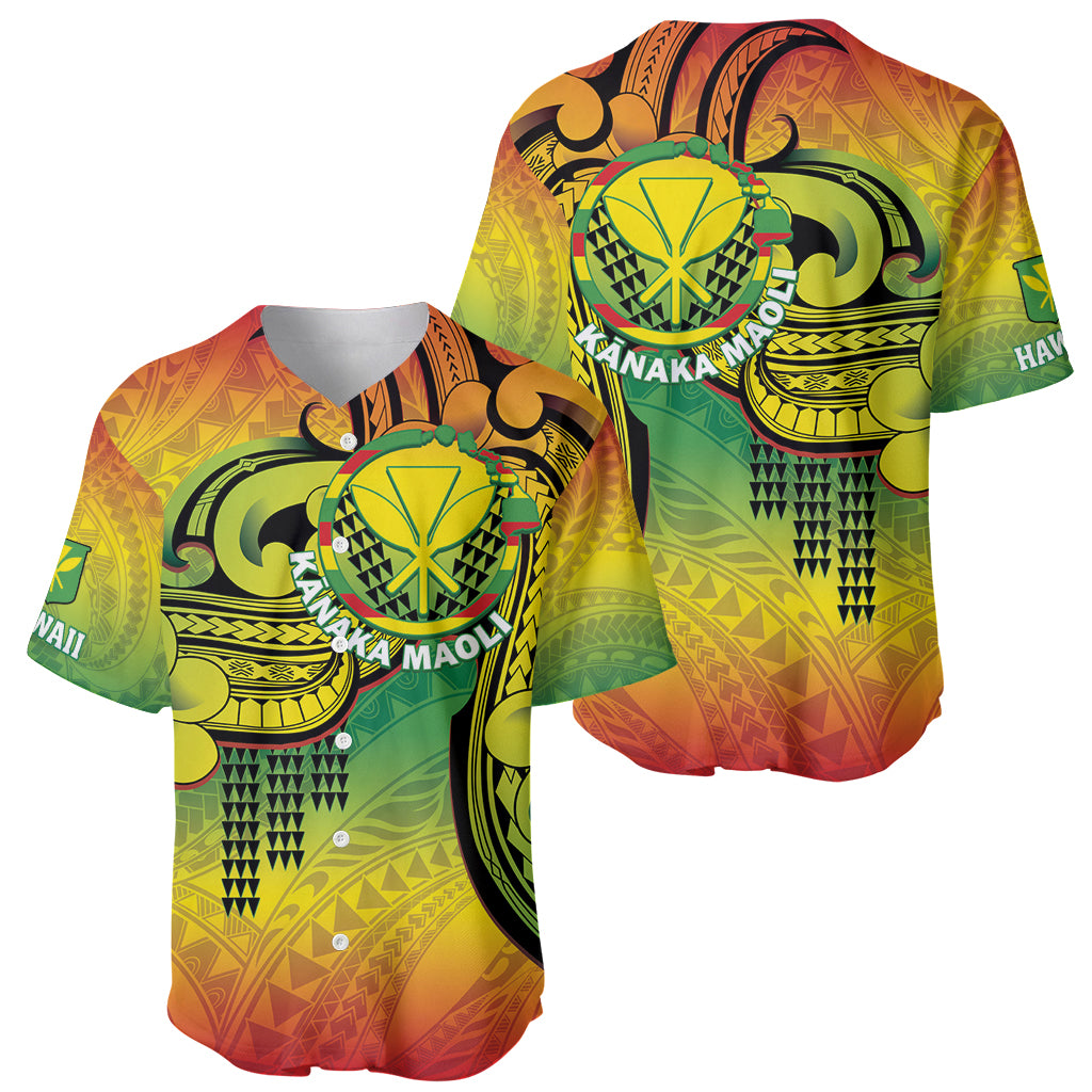 Hawaii Flag Day Baseball Jersey Kanaka Maoli With Kakau Polynesian Pattern LT14 - Polynesian Pride