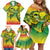 Hawaii Flag Day Family Matching Off Shoulder Short Dress and Hawaiian Shirt Kanaka Maoli With Kakau Polynesian Pattern LT14