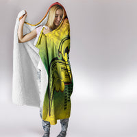 Hawaii Flag Day Hooded Blanket Kanaka Maoli With Kakau Polynesian Pattern LT14 - Polynesian Pride