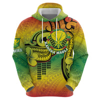 Hawaii Flag Day Hoodie Kanaka Maoli With Kakau Polynesian Pattern LT14 - Polynesian Pride