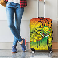 Hawaii Flag Day Luggage Cover Kanaka Maoli With Kakau Polynesian Pattern LT14 - Polynesian Pride