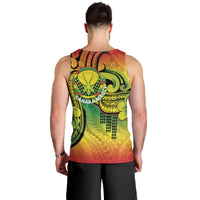 Hawaii Flag Day Men Tank Top Kanaka Maoli With Kakau Polynesian Pattern LT14 - Polynesian Pride
