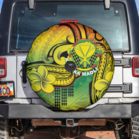 Hawaii Flag Day Spare Tire Cover Kanaka Maoli With Kakau Polynesian Pattern LT14 Green - Polynesian Pride