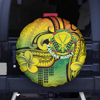 Hawaii Flag Day Spare Tire Cover Kanaka Maoli With Kakau Polynesian Pattern LT14 - Polynesian Pride