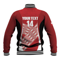 Tonga Rugby Custom Baseball Jacket Go ʻIkale Tahi Go Tongan Tapa Cloth LT14 - Polynesian Pride