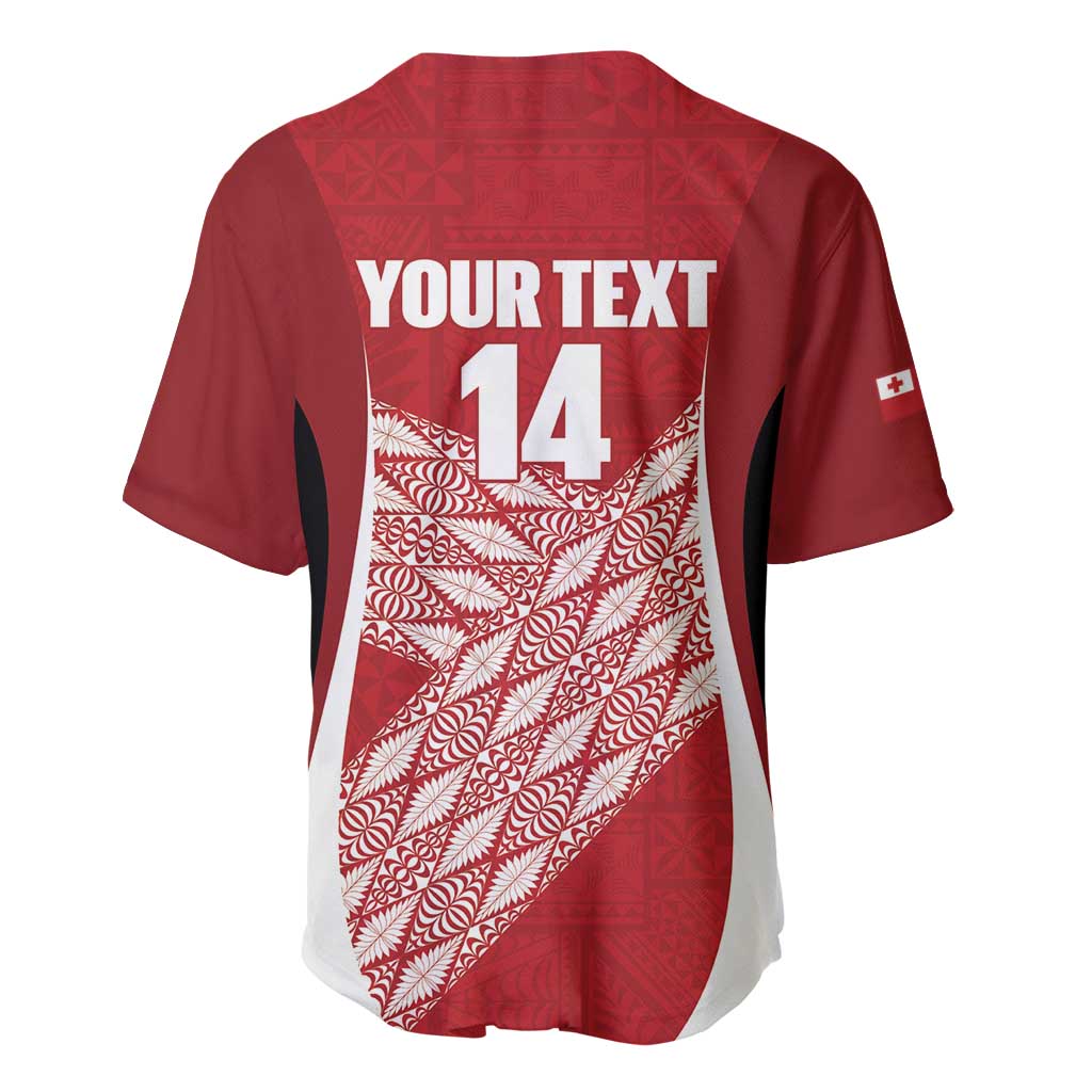 Tonga Rugby Custom Baseball Jersey Go ʻIkale Tahi Go Tongan Tapa Cloth LT14 - Polynesian Pride