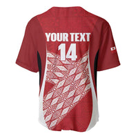 Tonga Rugby Custom Baseball Jersey Go ʻIkale Tahi Go Tongan Tapa Cloth LT14 - Polynesian Pride