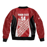 Tonga Rugby Custom Bomber Jacket Go ʻIkale Tahi Go Tongan Tapa Cloth LT14 - Polynesian Pride