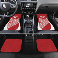 Tonga Rugby Custom Car Mats Go ʻIkale Tahi Go Tongan Tapa Cloth LT14 Set 4pcs Red - Polynesian Pride