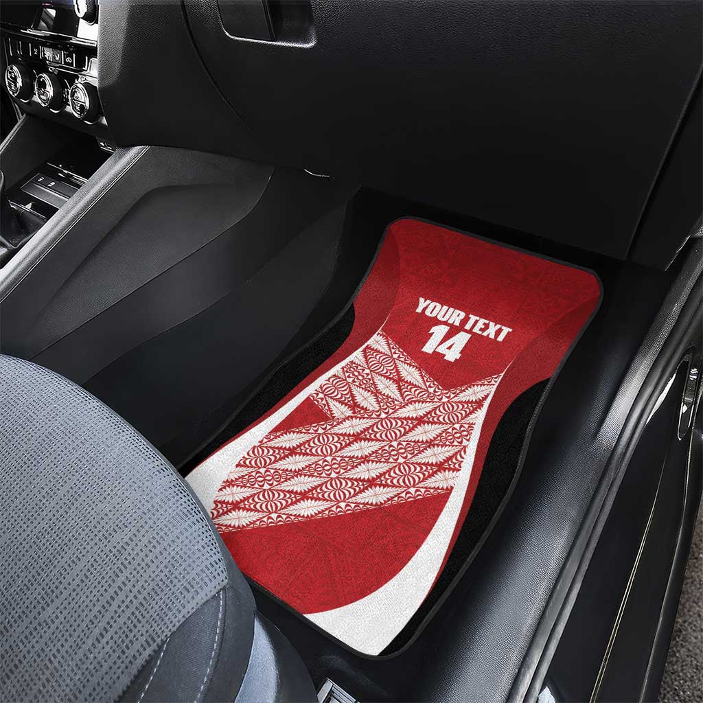 Tonga Rugby Custom Car Mats Go ʻIkale Tahi Go Tongan Tapa Cloth LT14 - Polynesian Pride