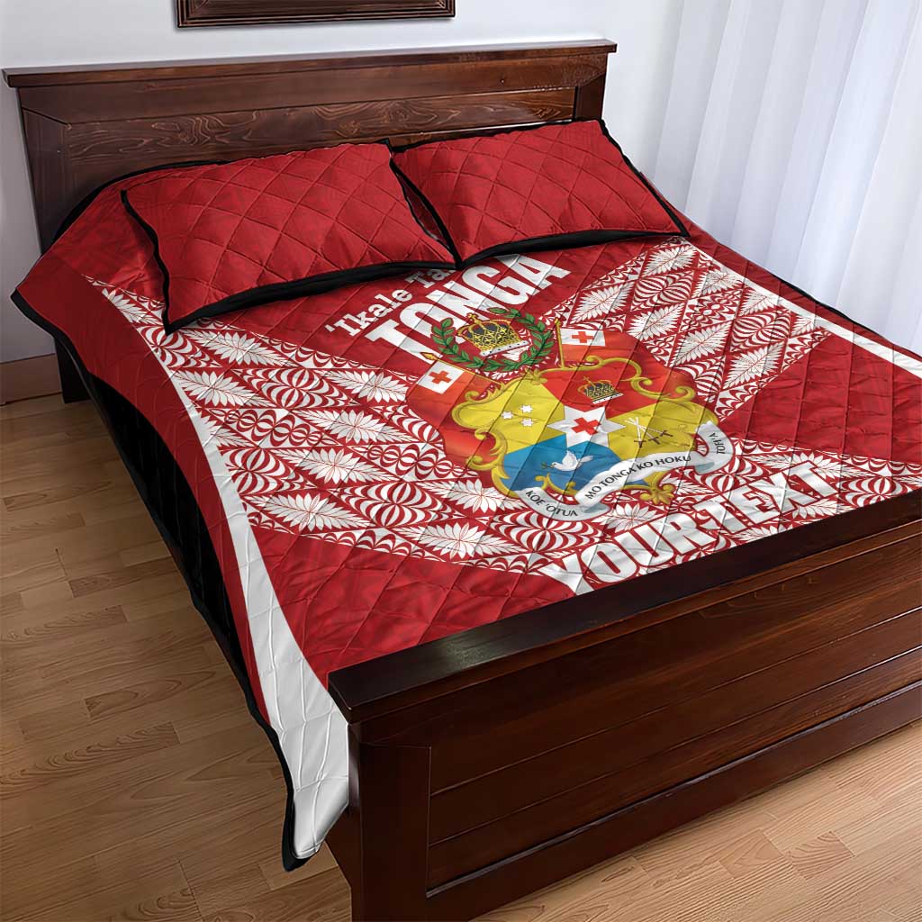 Tonga Rugby Custom Quilt Bed Set Go ʻIkale Tahi Go Tongan Tapa Cloth LT14 - Polynesian Pride