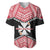 Personalised 29 July Wallis And Futuna Territory Day Baseball Jersey Polynesian Tribal Pattern LT14 Red - Polynesian Pride