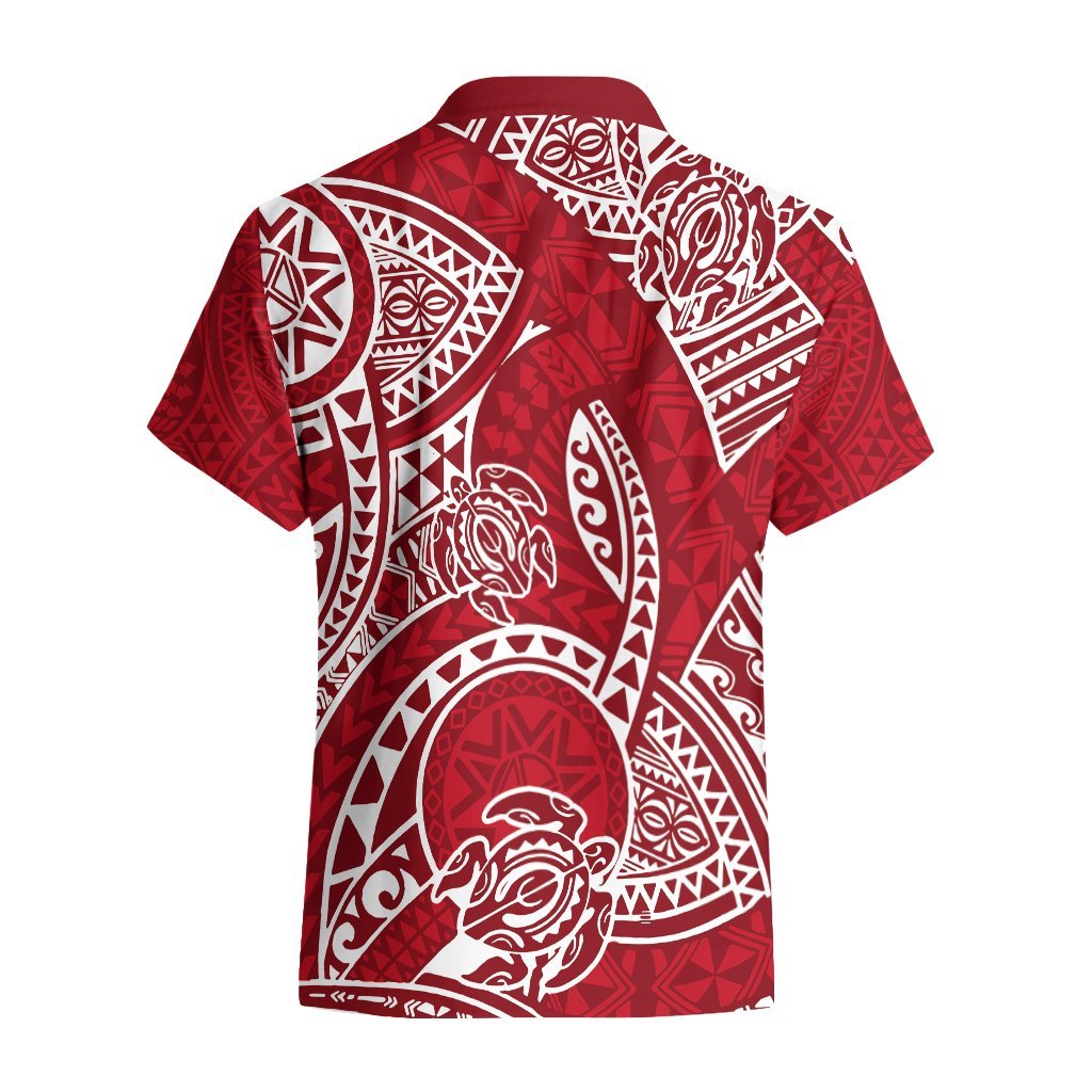 Polynesian Pride Hawaii Hawaiian Shirt Hawaiian Tribal Honu Red Version LT14 - Polynesian Pride