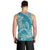 Polynesian Pride Hawaii Men Tank Top Hawaiian Tribal Honu Turquoise Version LT14 - Polynesian Pride