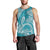 Polynesian Pride Hawaii Men Tank Top Hawaiian Tribal Honu Turquoise Version LT14 - Polynesian Pride