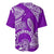 Polynesian Pride Hawaii Baseball Jersey Hawaiian Tribal Honu Purple Version LT14 - Polynesian Pride