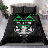 Personalised Aotearoa Rugby Bedding Set New Zealand Maori Kete Matauranga Pattern LT14 - Polynesian Pride