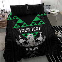Personalised Aotearoa Rugby Bedding Set New Zealand Maori Kete Matauranga Pattern LT14 - Polynesian Pride