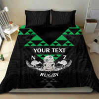 Personalised Aotearoa Rugby Bedding Set New Zealand Maori Kete Matauranga Pattern LT14 - Polynesian Pride