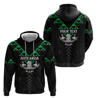 Personalised Aotearoa Rugby Hoodie New Zealand Maori Kete Matauranga Pattern LT14 - Polynesian Pride