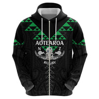 Personalised Aotearoa Rugby Hoodie New Zealand Maori Kete Matauranga Pattern LT14 - Polynesian Pride