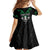 Personalised Aotearoa Rugby Kid Short Sleeve Dress New Zealand Maori Kete Matauranga Pattern