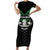 Personalised Aotearoa Rugby Short Sleeve Bodycon Dress New Zealand Maori Kete Matauranga Pattern