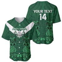 Custom Aotearoa Rugby Baseball Jersey New Zealand Maori Kete Poutama Pattern LT14 - Polynesian Pride