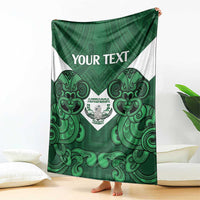 Custom Aotearoa Rugby Blanket New Zealand Maori Kete Poutama Pattern LT14 - Polynesian Pride
