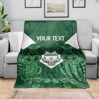 Custom Aotearoa Rugby Blanket New Zealand Maori Kete Poutama Pattern LT14 - Polynesian Pride