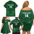 Custom Aotearoa Rugby Family Matching Off Shoulder Short Dress and Hawaiian Shirt New Zealand Maori Kete Poutama Pattern