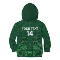 Custom Aotearoa Rugby Kid Hoodie New Zealand Maori Kete Poutama Pattern LT14 - Polynesian Pride