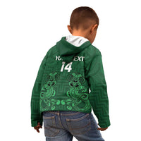Custom Aotearoa Rugby Kid Hoodie New Zealand Maori Kete Poutama Pattern LT14 - Polynesian Pride