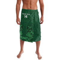 Custom Aotearoa Rugby Lavalava New Zealand Maori Kete Poutama Pattern LT14 Green - Polynesian Pride
