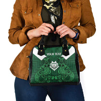 Custom Aotearoa Rugby Shoulder Handbag New Zealand Maori Kete Poutama Pattern LT14 - Polynesian Pride