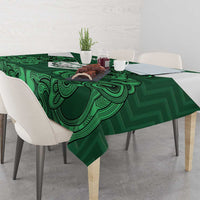 Custom Aotearoa Rugby Tablecloth New Zealand Maori Kete Poutama Pattern LT14 - Polynesian Pride