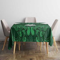 Custom Aotearoa Rugby Tablecloth New Zealand Maori Kete Poutama Pattern LT14 - Polynesian Pride