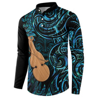 Kotiate New Zealand Button Sweatshirt Maori Weapon Paua Shell Haka Fern LT14 - Polynesian Pride