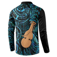 Kotiate New Zealand Button Sweatshirt Maori Weapon Paua Shell Haka Fern LT14 - Polynesian Pride