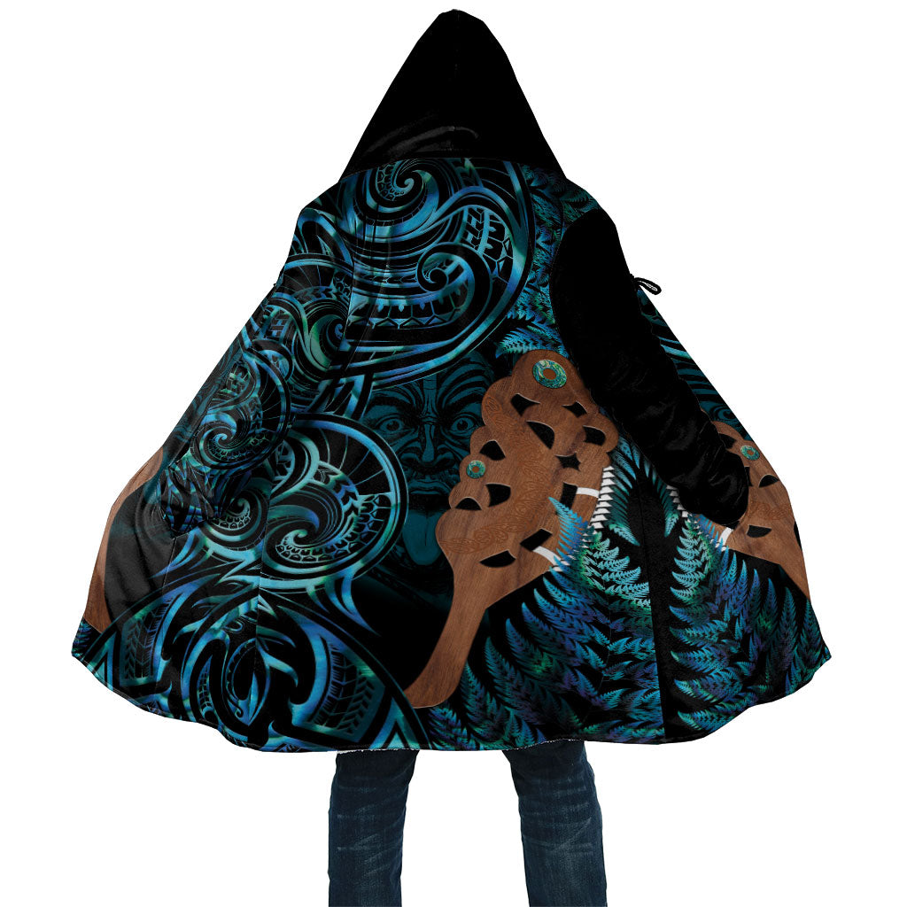 Maripi New Zealand Cloak Maori Weapon Paua Shell Haka Fern LT14 Unisex Turquoise - Polynesian Pride