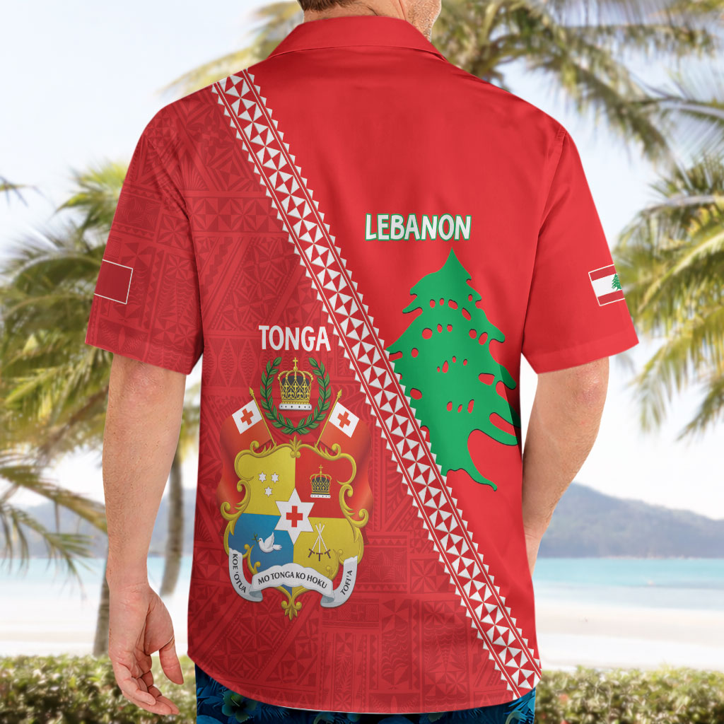 Tonga And Lebanon Hawaiian Shirt 2026 Together Half Style LT14 - Polynesian Pride