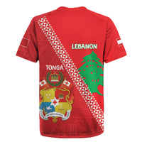 Tonga And Lebanon Rugby Jersey 2026 Together Half Style LT14 - Polynesian Pride