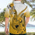 Hawaii Hawaiian Shirt Polynesian Shark Tattoo With Plumeria Gold Gradient LT14 - Polynesian Pride