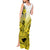 Hawaii Tank Maxi Dress Polynesian Shark Tattoo With Plumeria Yellow Gradient LT14 - Polynesian Pride