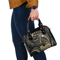 Personalised Hawaii Nene Goose Shoulder Handbag Hawaiian Map Hibiscus Polynesian Art - Beige LT14 - Polynesian Pride